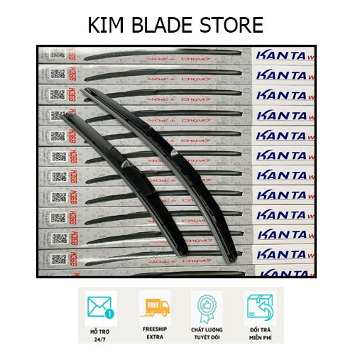 - Gạt mưa 3 khúc - Gạt mưa chính hãng Kanta CAO CẤP - Phù hợp cho các dòng xe trên thị trường
