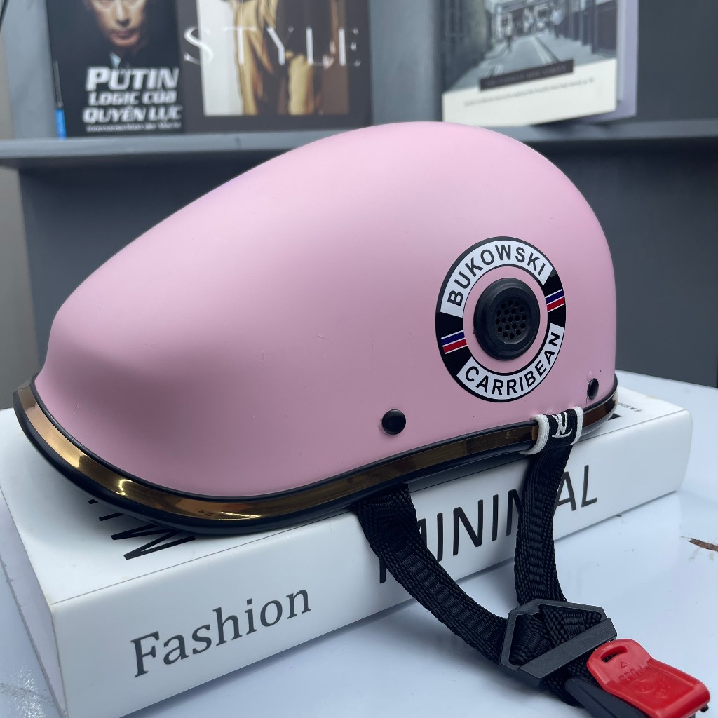 Mũ-Nón bảo hiểm beret chính hãng cao cấp màu hồng .beret giá rẻ nhất,