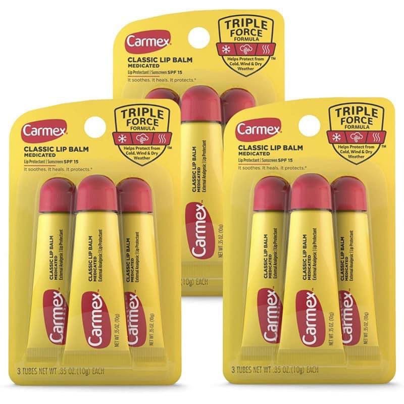 Son dưỡng Carmex 3 tuýp