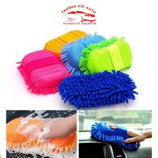 Miếng rửa xe san hô microfiber mềm mịn, tiện dụng