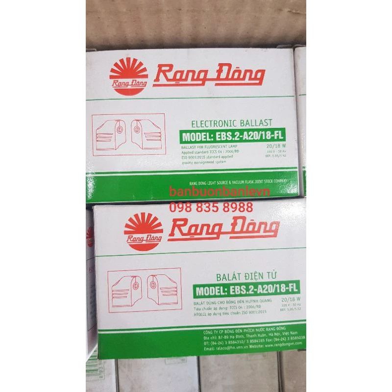 Chấn lưu điện tử dùng cho bóng tuýp huỳnh quang 0,6m và 1,2m