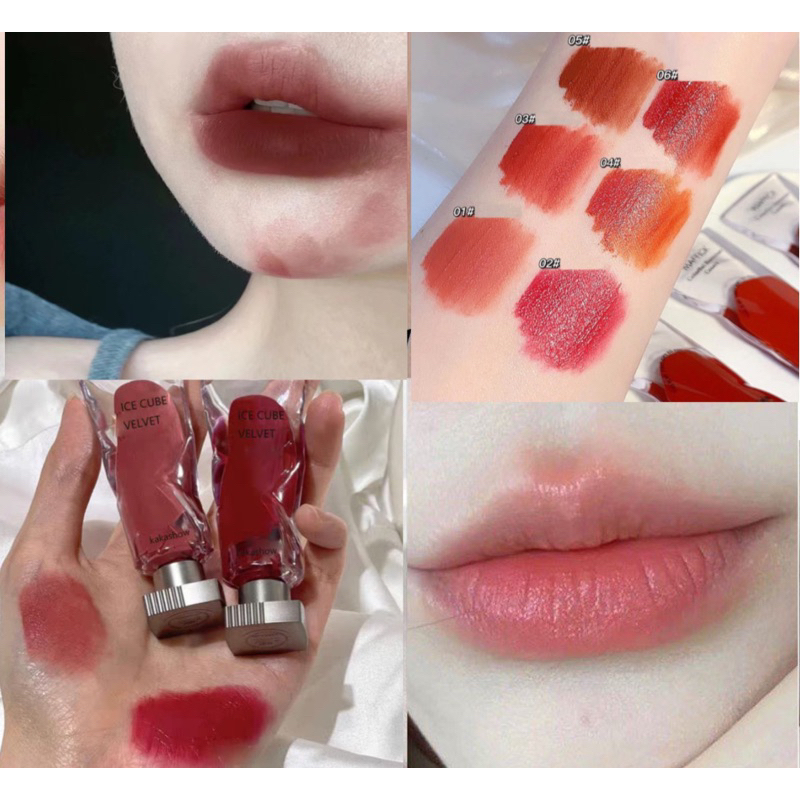 Son kem lì KAKASHOW bền màu lâu trôi Ice Cube Velvet