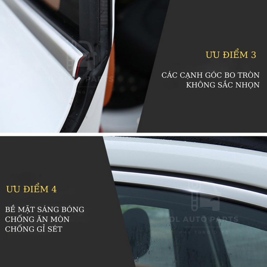 Bộ Nẹp Chân Kính, Cong Kính Xe Honda HRV 2022-2023 Mẫu Inox Cao Cấp