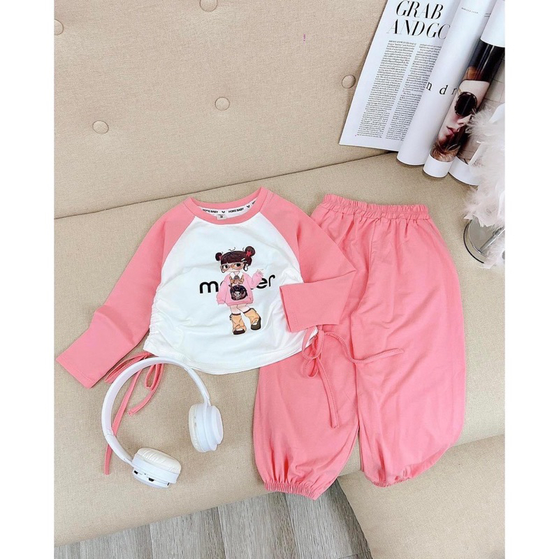 Bộ cô gái rút hông quần bom bé gái