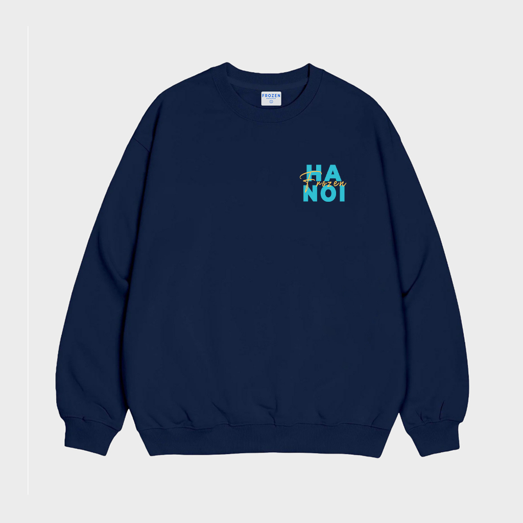 Áo Sweater Frozen Hà Nội Nỉ Chân Cua lót lông Cotton 100% Unisex Local Brand