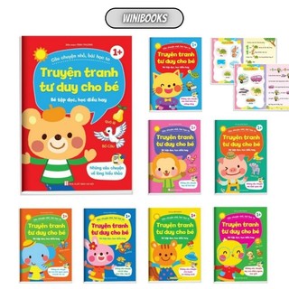 Sách - truyện tranh tư duy cho bé - trọn bộ 8 quyển - bé tập đọc, học điều hay