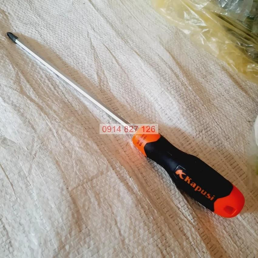 Tua vít đảo đầu sửa xe kapusi nhật bản dài 100-150-200mm phi 6 thép cr-v cán cao su chắc chắn