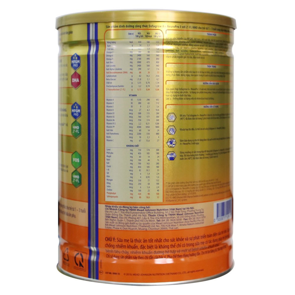 Combo 2 Lon Sữa Enfagrow số 3 1.7kg