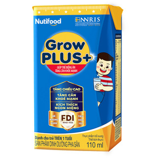 Lẻ Sữa Bột Pha Sẵn Grow Plus (Xanh) Tăng Cân 110ml