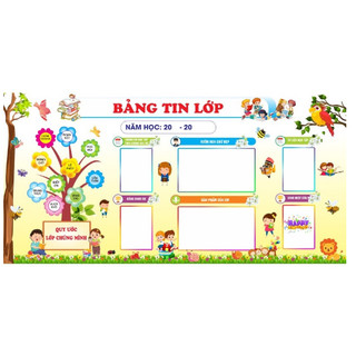 Bảng tin lớp học dạng bạt kích thước 80cm x 120cm