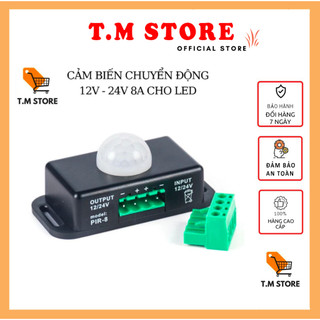 Cảm biến, công tắc tự động 12V - 24V đóng mở dòng điện khi phát hiện cơ thể người cho đèn tủ, cầu thang, đèn chống trộm