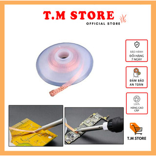 Cuộn hút thiếc hàn, chì hàn cho thợ sửa chữa điện thoại, máy tính, linh kiện điện tử hiệu quả dài tới 1,5m