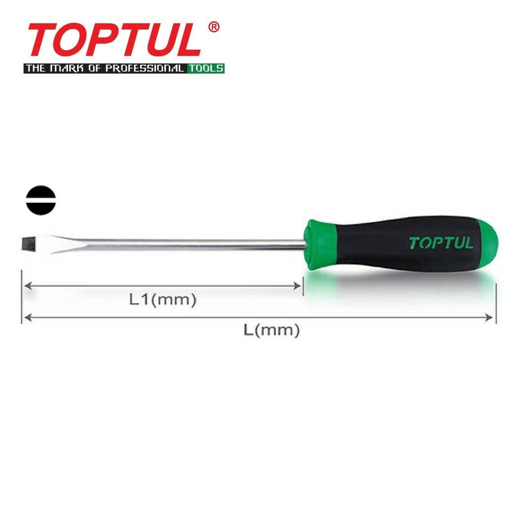 Tua vít dẹp chống trượt TOPTUL Model: FAAB series