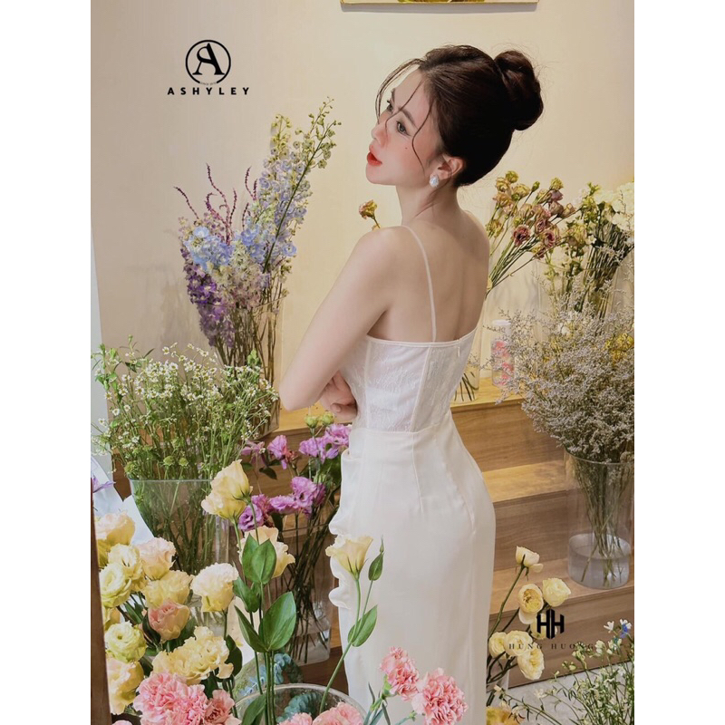 Váy 𝐓𝐇𝐀𝐋𝐈𝐀 𝐀𝐒𝐇𝐘𝐋𝐄𝐘 body 2 dây corset phối ren tinh xảo