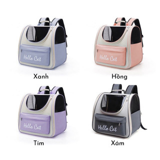(HOẢ TỐC) Balo Vận Chuyển Thú Cưng Hello Cat