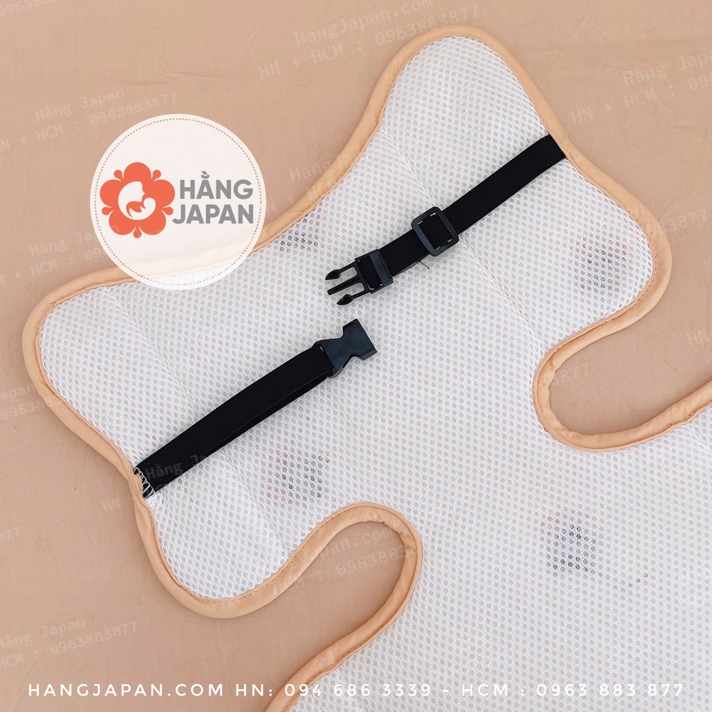 Đệm lót xe đẩy thoáng khí cotton mềm mại, phong cách Hàn Quốc cho bé