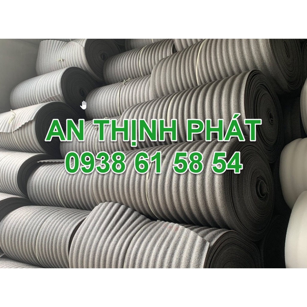 Xốp Foam Dày 3mm Màu Đen Gói Hàng Khổ cao 1 mét Dài 100m