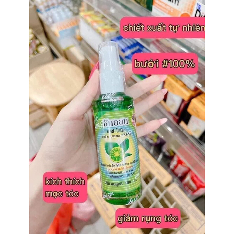 Xịt tóc bưởi Thái Lan làm mềm và dài tóc nhanh