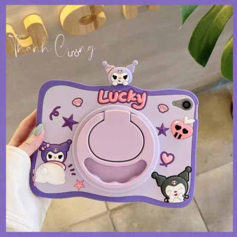 Ốp Silicone Kuromi Ipad Air1/2/3/4/5/Gen7/8/9/10/M1/M2/Pro11/Pro9.7