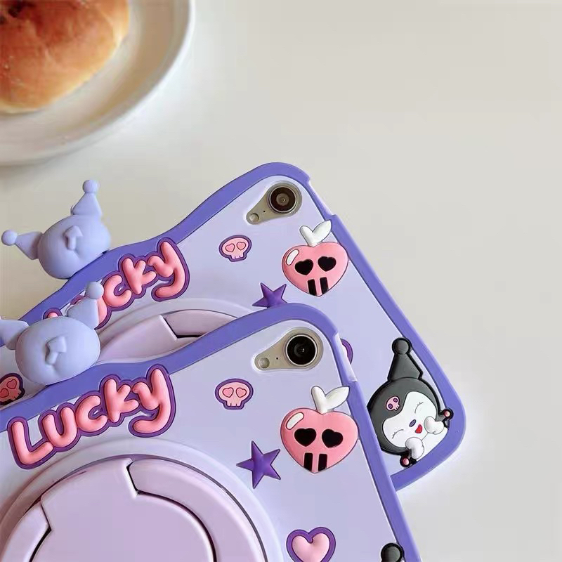 Ốp Silicone Kuromi Ipad Air1/2/3/4/5/Gen7/8/9/10/M1/M2/Pro11/Pro9.7