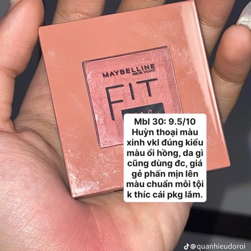 Phấn má hồng mịn lì chuẩn màu Fit Me Blush Maybelline 4.5g