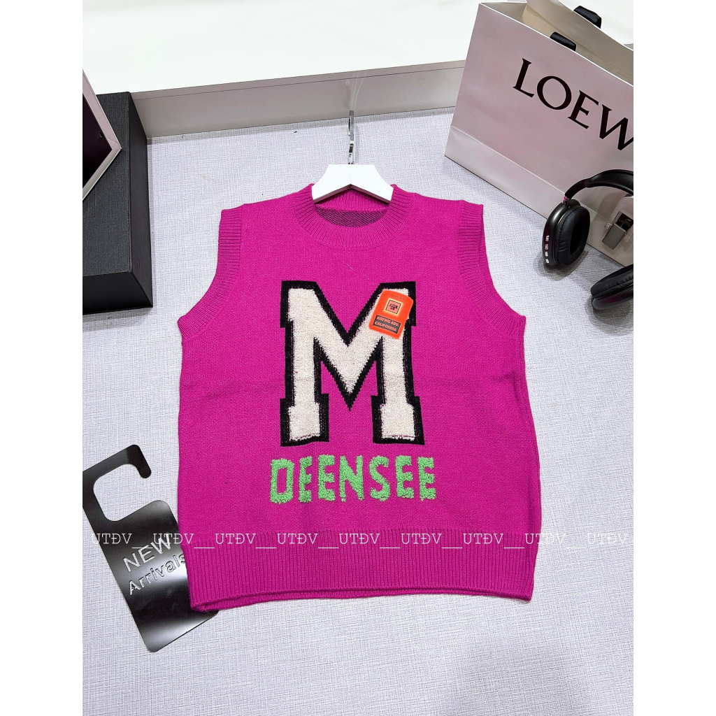 Áo len ghile chữ M xù dày dặn 4 màu