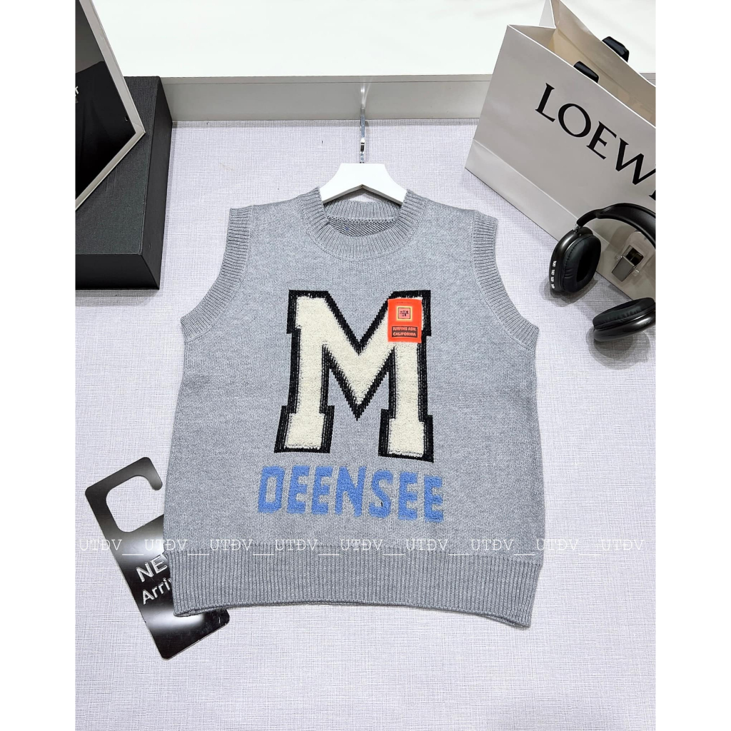 Áo len ghile chữ M xù dày dặn 4 màu