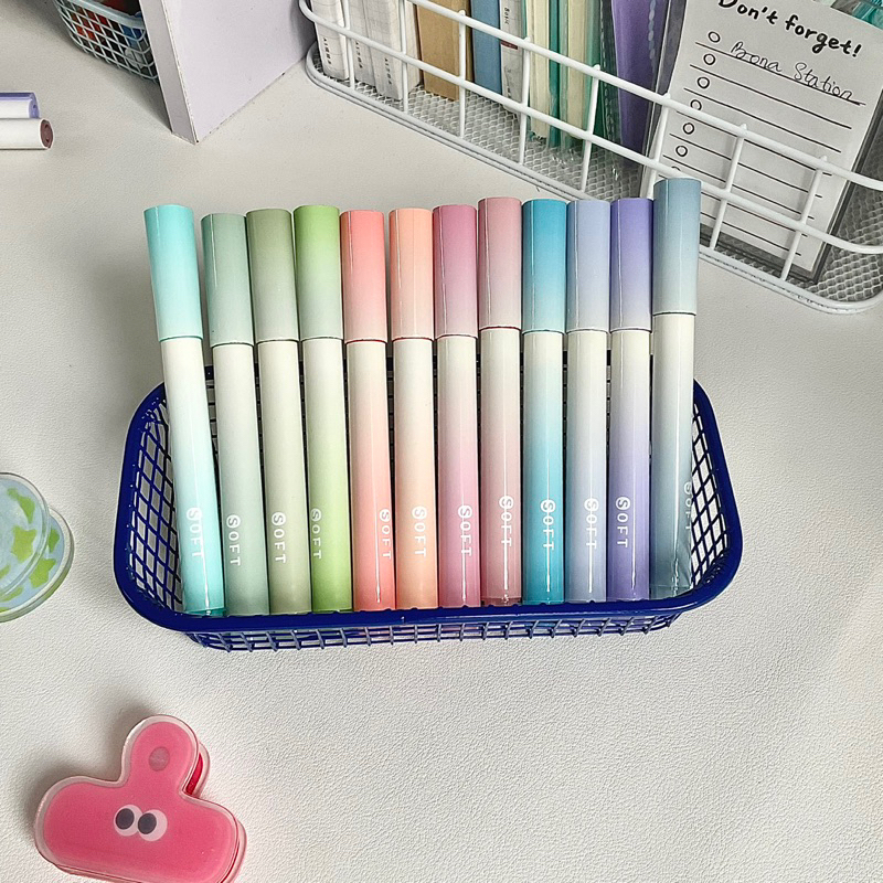 Bộ 4 bút highlight Gradual bút dạ đánh dấu ghi chú học tập | BPD008