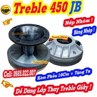 Loa treble 450 hàng nhập, nắp nhôm xám thay vừa treble giấy 10cm - giá 1 củ trep 450 kèm phễu 10cm tặng tụ