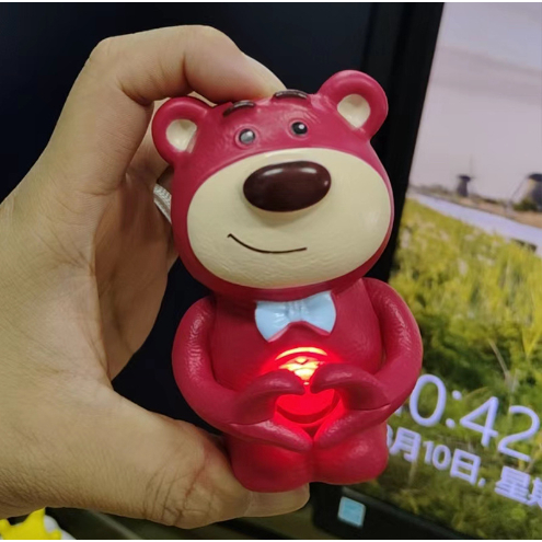 Gấu Thỏ Xinh Hình Trái Tim Phát Sáng Dễ Thương Biết Nói I Love You Món Quà Sinh Nhật Decor Siêu Đẹp