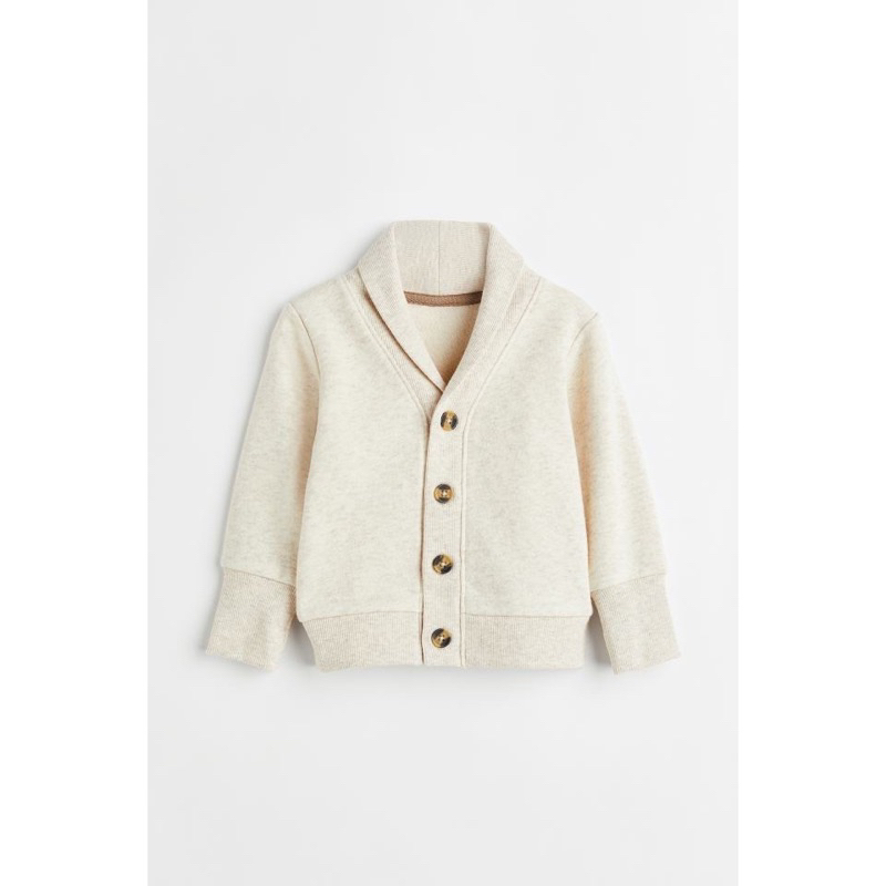 Áo cardigan nỉ H&M sz 6m-4y form to