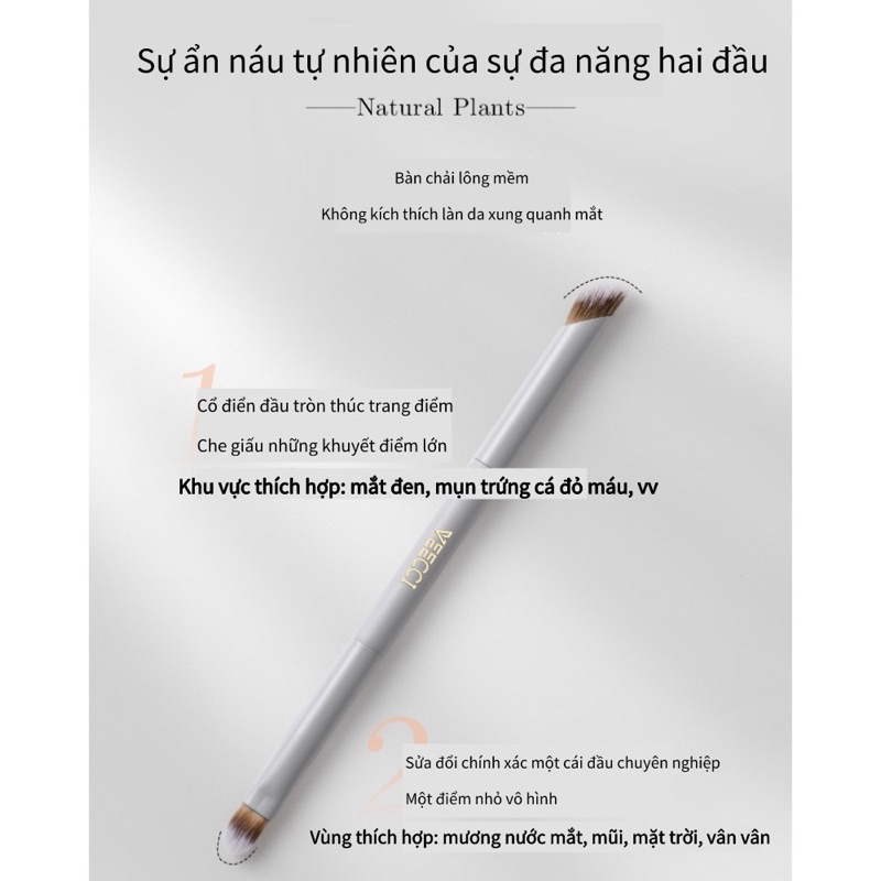Kem Che Khuyết Điểm Kèm Cọ 2 Đầu VEECCI Rouge Filter