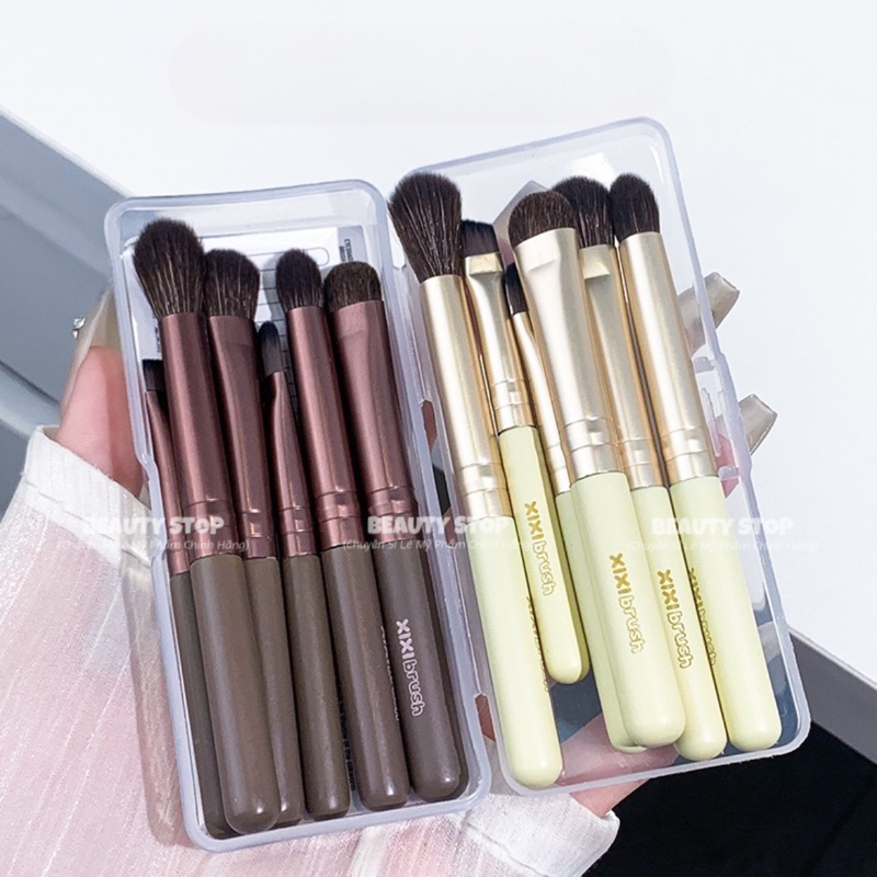 Bộ Cọ 6 Cây Trang Điểm Mắt Minisize Kèm Hộp Đựng XIXI Brush Set