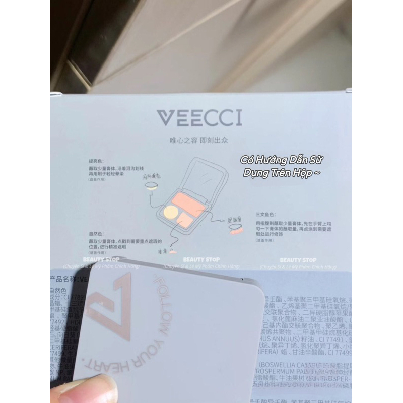 Kem Che Khuyết Điểm Kèm Cọ 2 Đầu VEECCI Rouge Filter