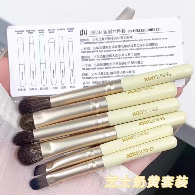 Bộ Cọ 6 Cây Trang Điểm Mắt Minisize Kèm Hộp Đựng XIXI Brush Set