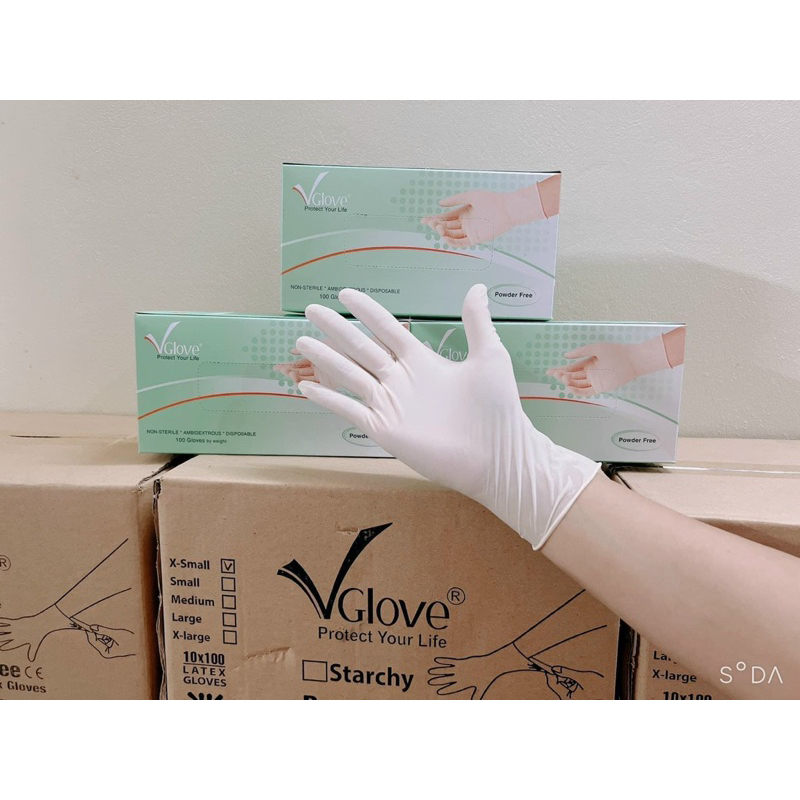 Găng Tay Trắng Găng Tay Y Tế Latex Không Bột Có Bột Hàng Chính Hãng Loại 1