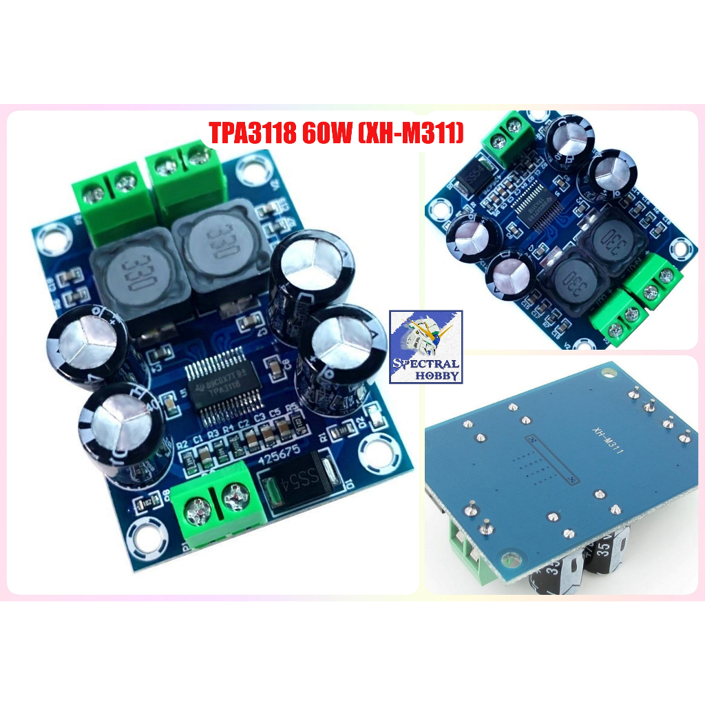 Mạch khuếch đại âm thanh mono 60W TPA3118 60W  Audio Amplification Board