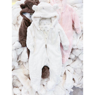 Body lông, chần bông cho bé H&M sz 0-9M form to, xuất dư cắt tag
