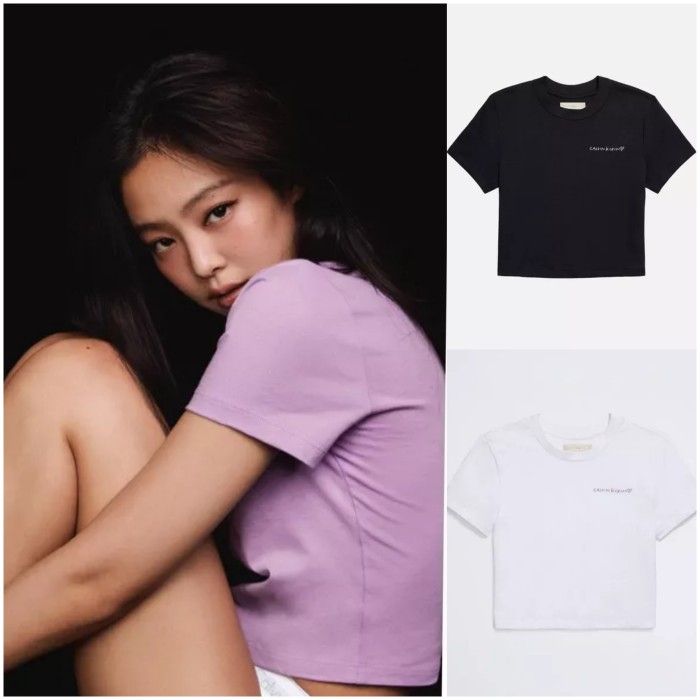 Áo thun baby tee CK Jennie 100% cotton dày dặn VNXK