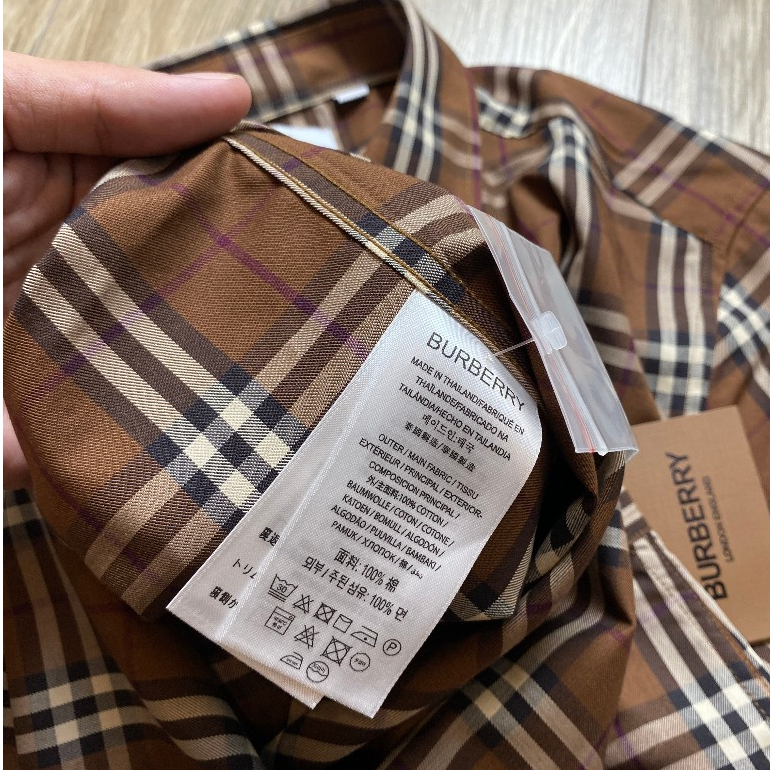 Sơ mi kẻ nam Burbery bản Like Au 1:1 cao cấp nhất