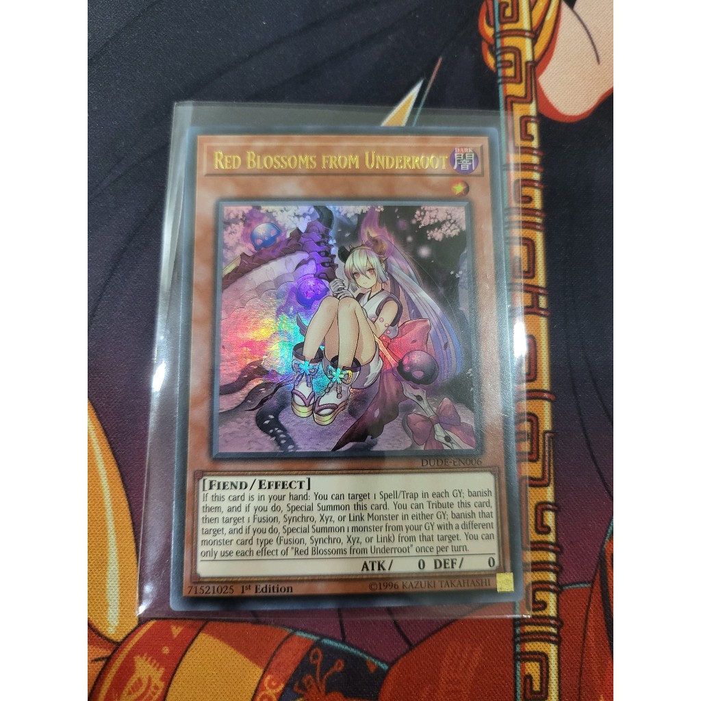 Red Blossoms from Underroot - DUDE-EN006 - Ultra Rare 1st Edition