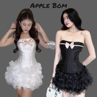 Đầm Cosset Cúp Ngực Xoè Tầng Hoa Hàng Thiết Kế Loại 1 APPLE BOM 017