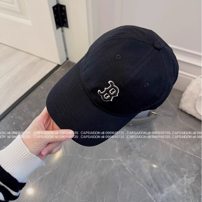 Mũ lưỡi trai kaki phom mềm CAPSAIGON Thêu logo hãng unisex nam nữ phong cách trend