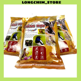  Cám chim tổng hợp Hiển Bảo Khánh 500gr - Cám chim Chào Mào Khuyên Chích Chòe Mi - Thức ăn cho chim 