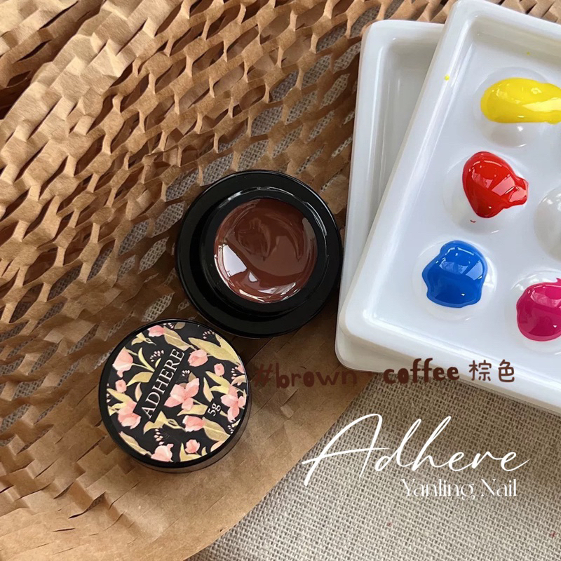 Gel vẽ đặc nâu/da vẽ móng hoạt hình