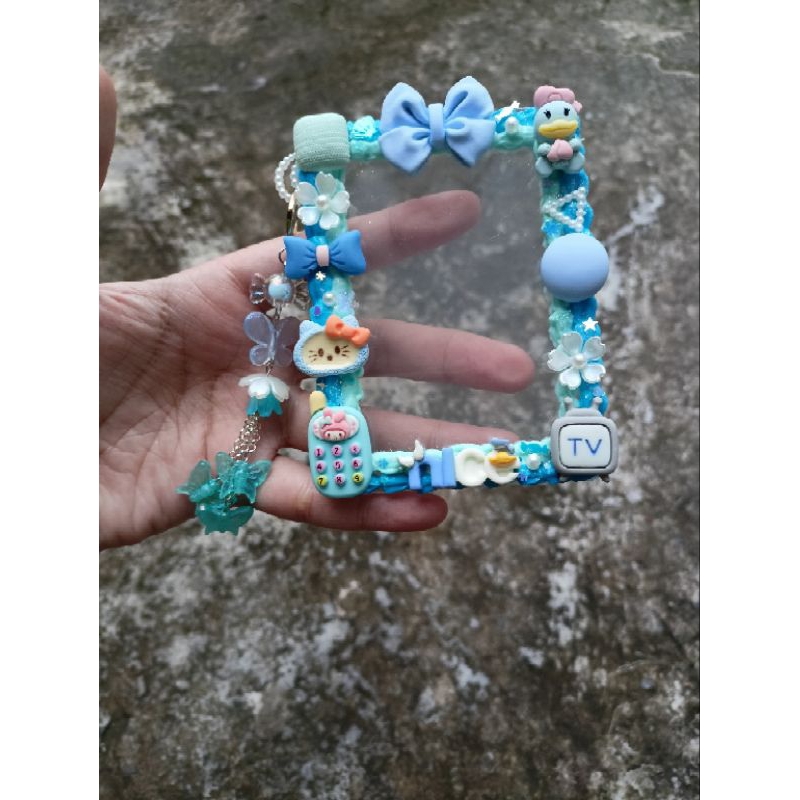 Toploader decor để card kem keo size B8+ /A7kèm móc khoá