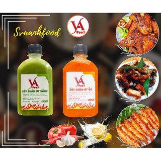 Combo 2 chai sốt chấm 280ml rẻ cực rẻ, sốt chấm ớt đỏ, sốt chấm ớt xanh, vuanhfood