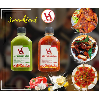 Combo 2 chai sốt chấm 280ml cực rẻ, sốt chấm ớt xanh, sốt thái hải sản, vuanhfood