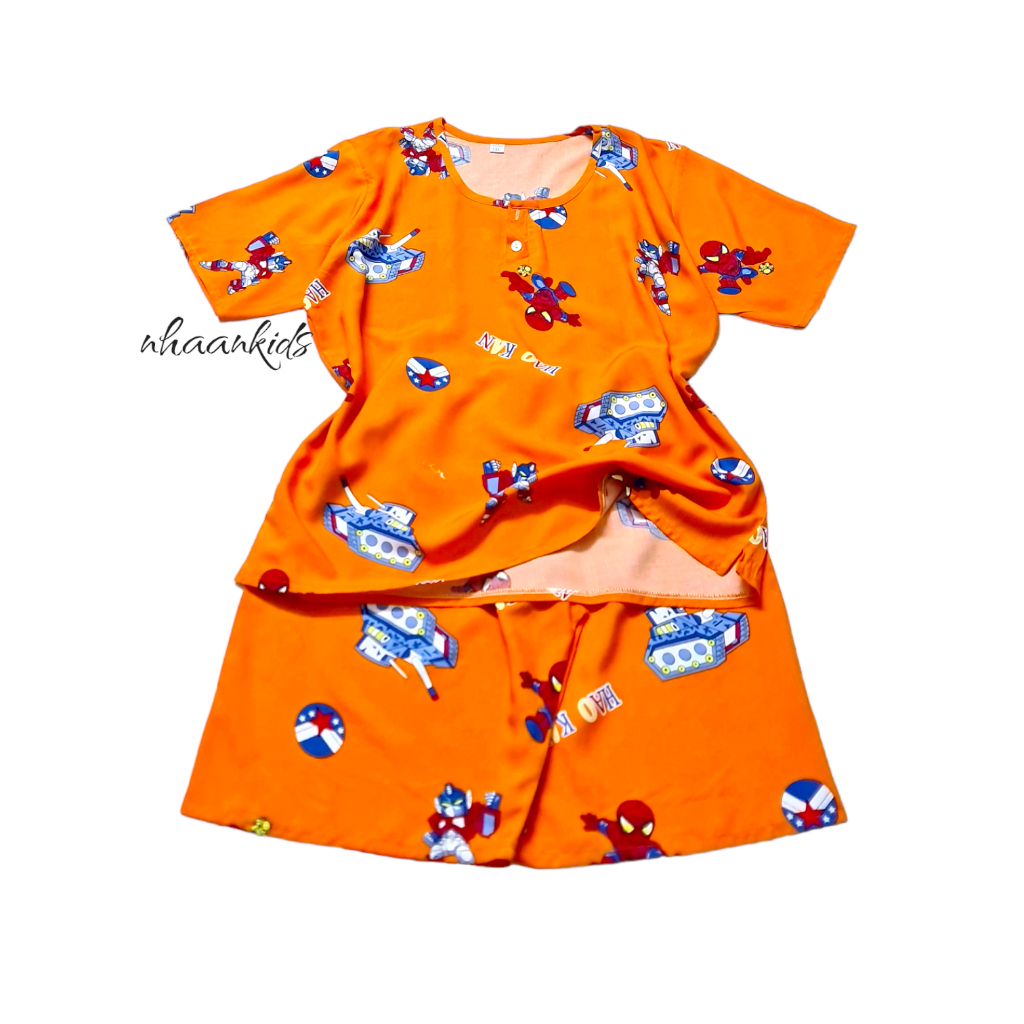 BỘ TOLE/LANH 2 DA TAY NGẮN BÉ TRAI - NHÀ AN KIDS