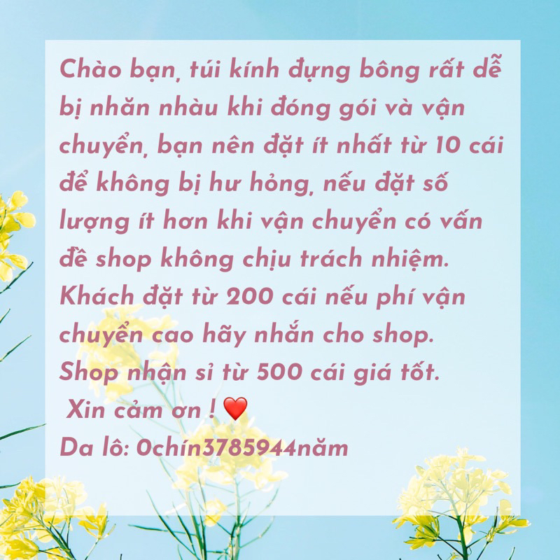 Túi Đựng Hoa Len, Hoa Sáp, Hoa Tươi nhiều kích thước chất liệu OPP